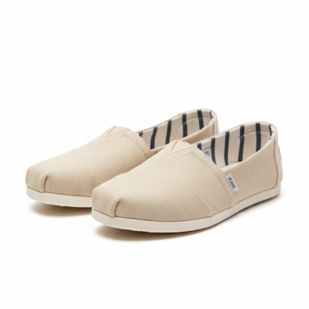 TOMS Alpargata Heritage Beige Canvas Slip-Ons